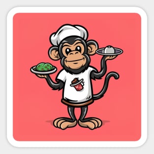 Monkey like a Cook Sticker